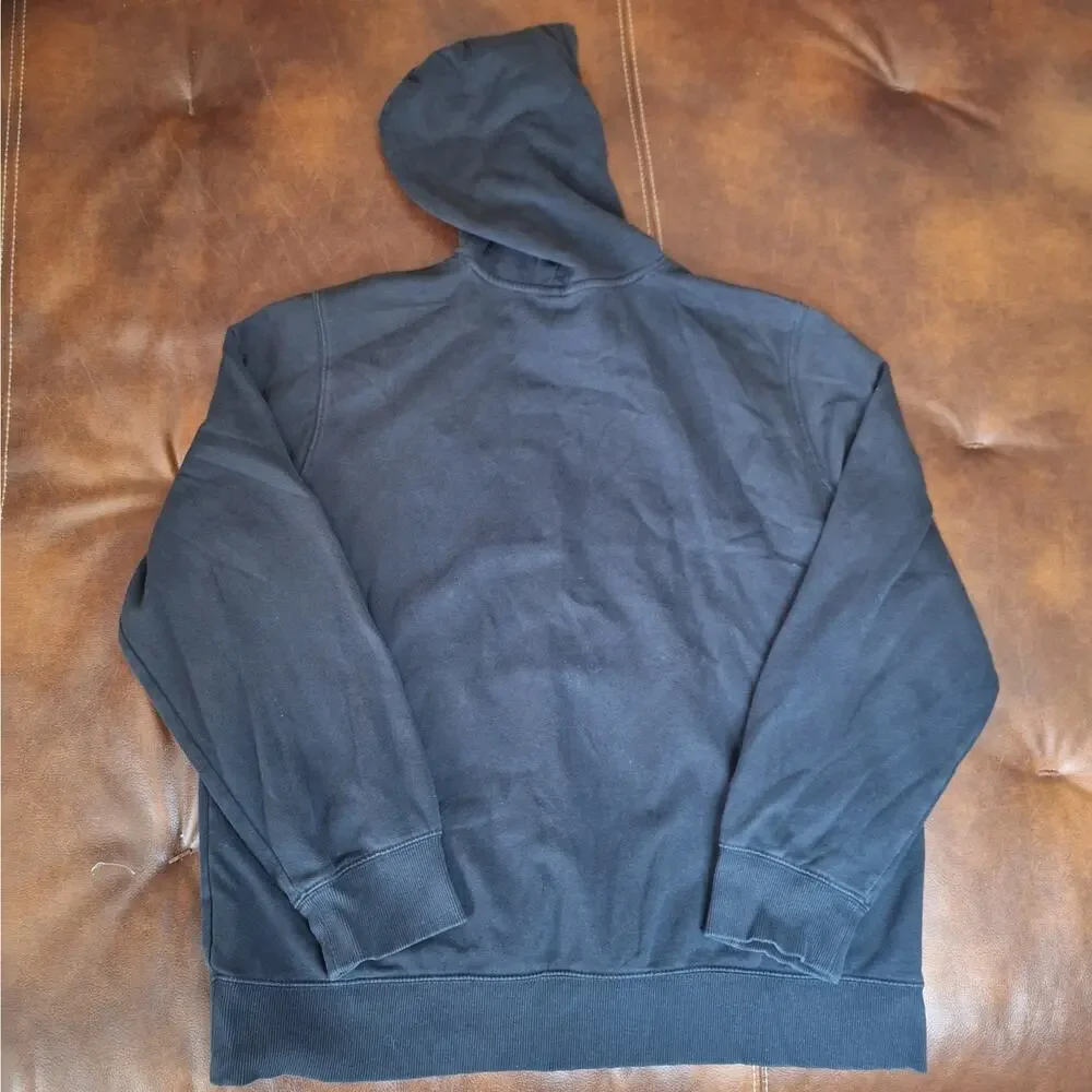 The North Face Men's Half Dome Pullover Hoodie Black Fleece Sweatshirt EUC - XL